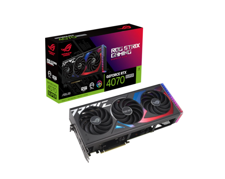 ASUS ROG Strix GeForce RTX 4070 SUPER - 12GB GDDR6X - Gaming Grafikkarte
