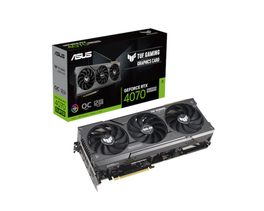 ASUS GeForce RTX 4070 SUPER TUF Gaming OC - 12GB GDDR6X - Gaming Grafikkarte