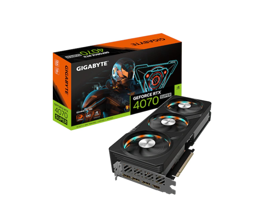 GIGABYTE GeForce RTX 4070 SUPER Gaming OC 12G - 12GB GDDR6X - Gaming Grafikkarte