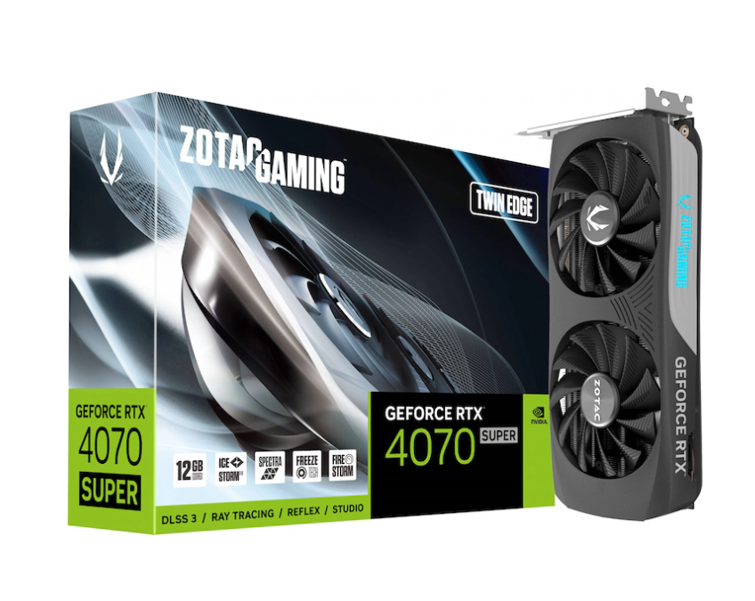 Zotac GeForce RTX 4070 Super Twin Edge OC - 12GB GDDR6X - Gaming Grafikkarte
